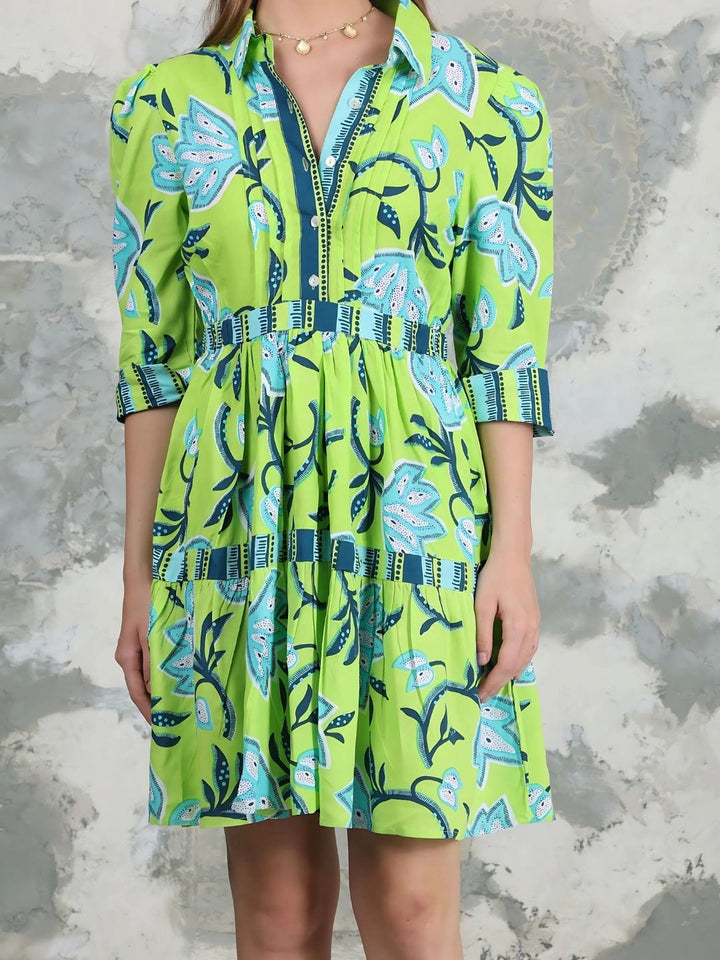 Avani Del Amour Dress Dancing Flower Tiered Dress