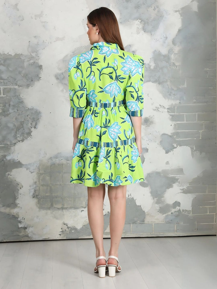 Avani Del Amour Dress Dancing Flower Tiered Dress