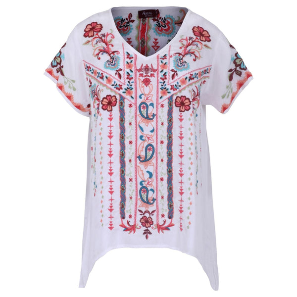 Avani Del Amour FLIRTY FLORAL FLOWY BLOUSE