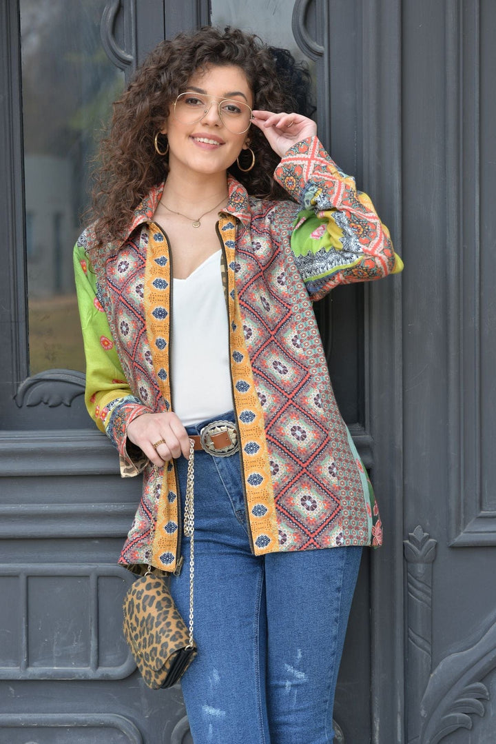 Avani Del Amour Jacket Big Cat Combo Reversible Jacket