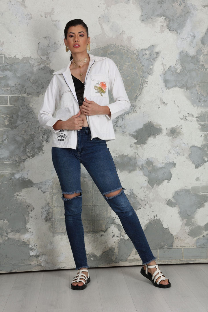 Avani Del Amour Jacket Mermaid Inspired Twill Jacket