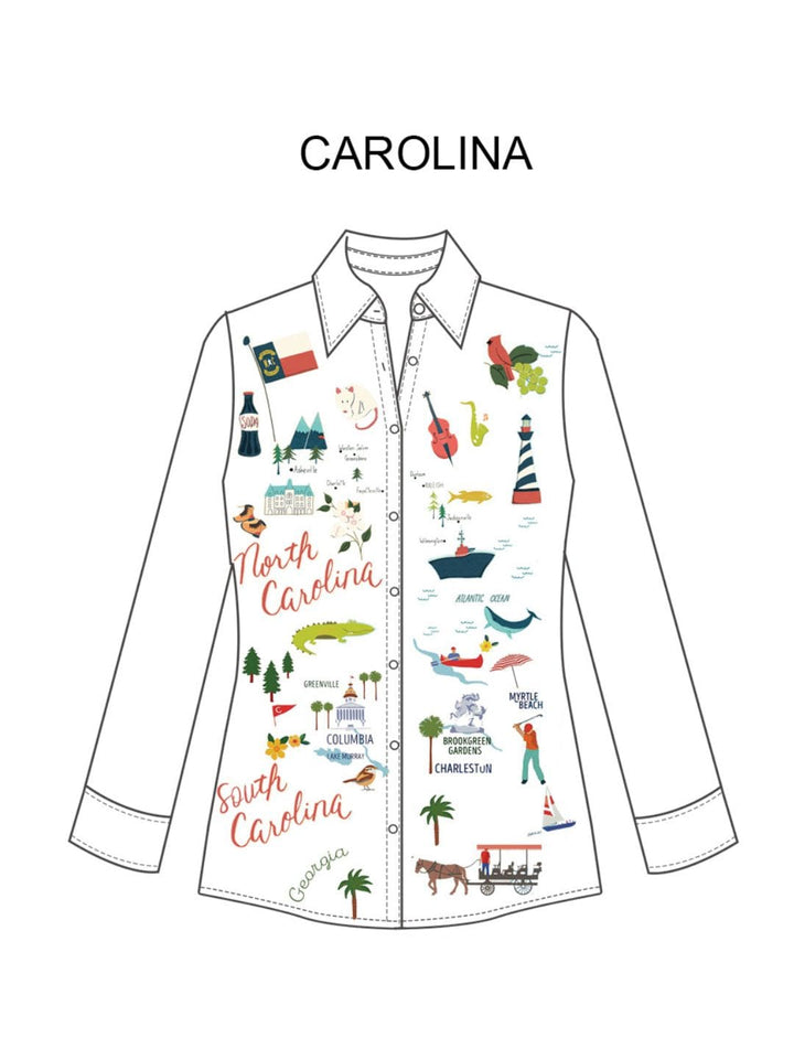 Avani Del Amour Shirt Carolina Embroidered Shirt Jacket