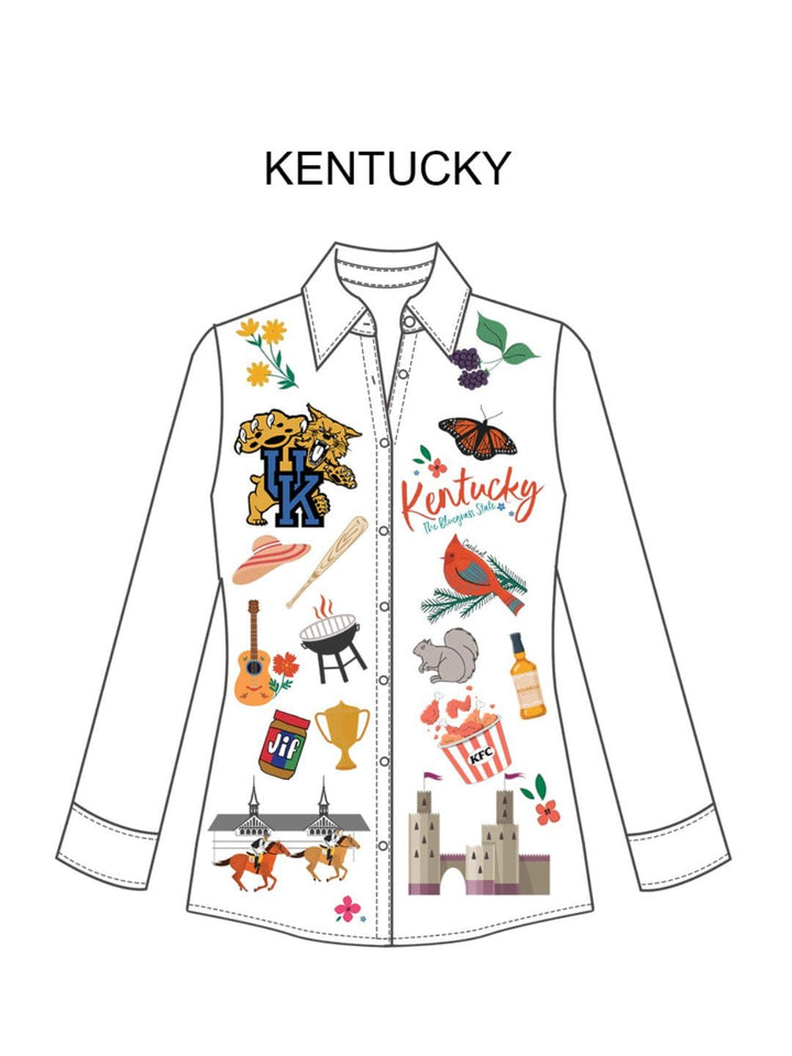 Traditions & Modernity Shirt KENTUCKY / XS Kentucky Embroidered Shirt Jacket