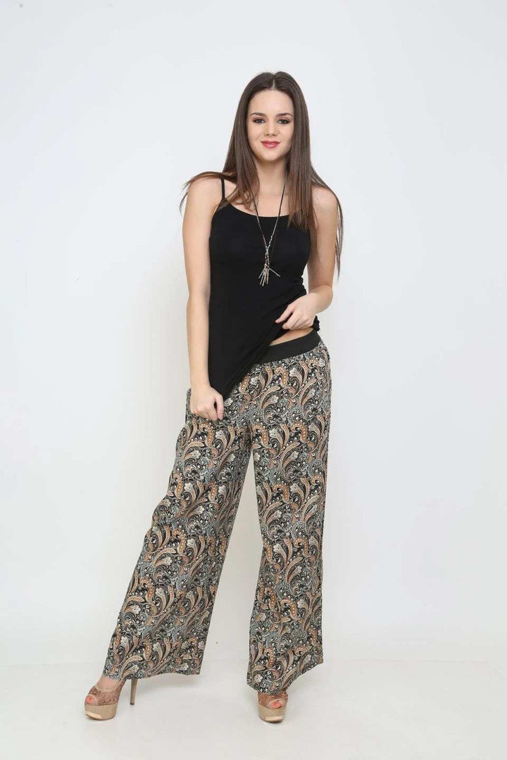 Avani Del Amour BOTTOMS Leaving Me Longing Printed Palazzo Pant