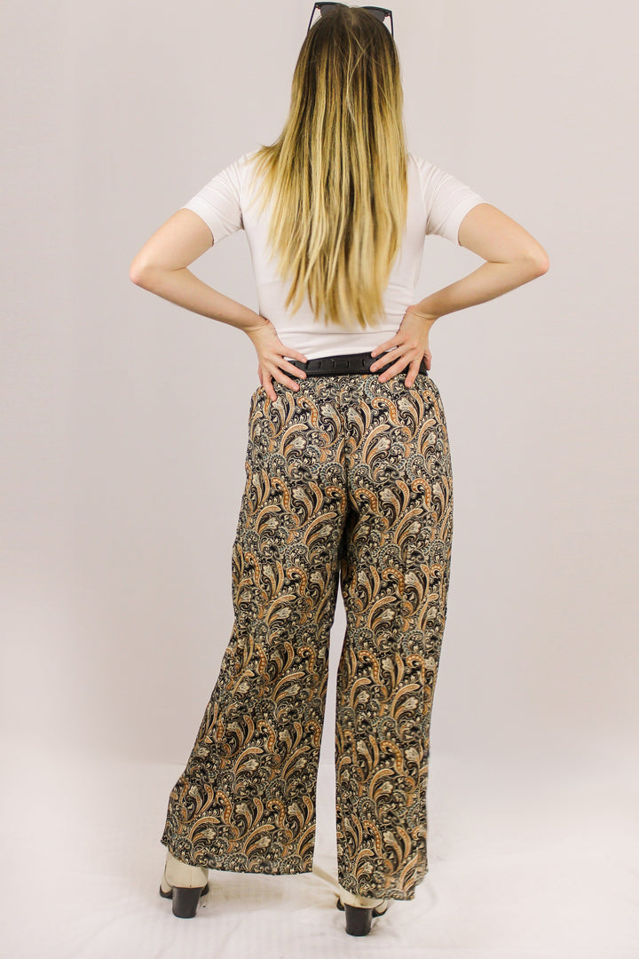 Avani Del Amour BOTTOMS Leaving Me Longing Printed Palazzo Pant