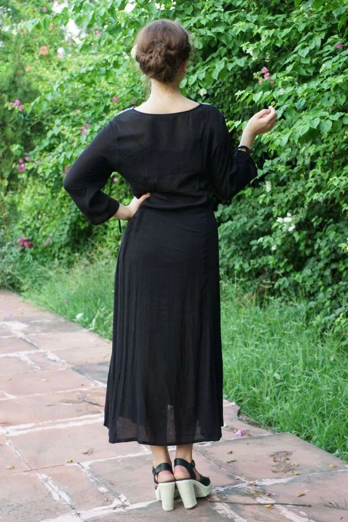 Avani Del Amour DRESSES Back in Black Maxi Dress