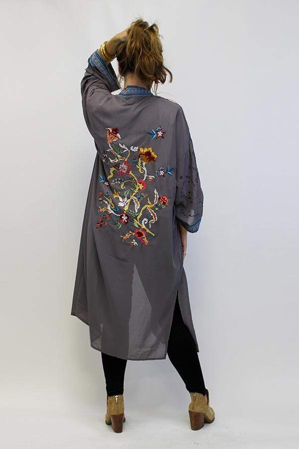 Avani Del Amour KIMONO Don't Dilly Dally Duster Length Kimono