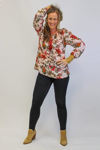 Avani Del Amour TOPS Another Pretty Paisley Adjustable Neckline Tunic