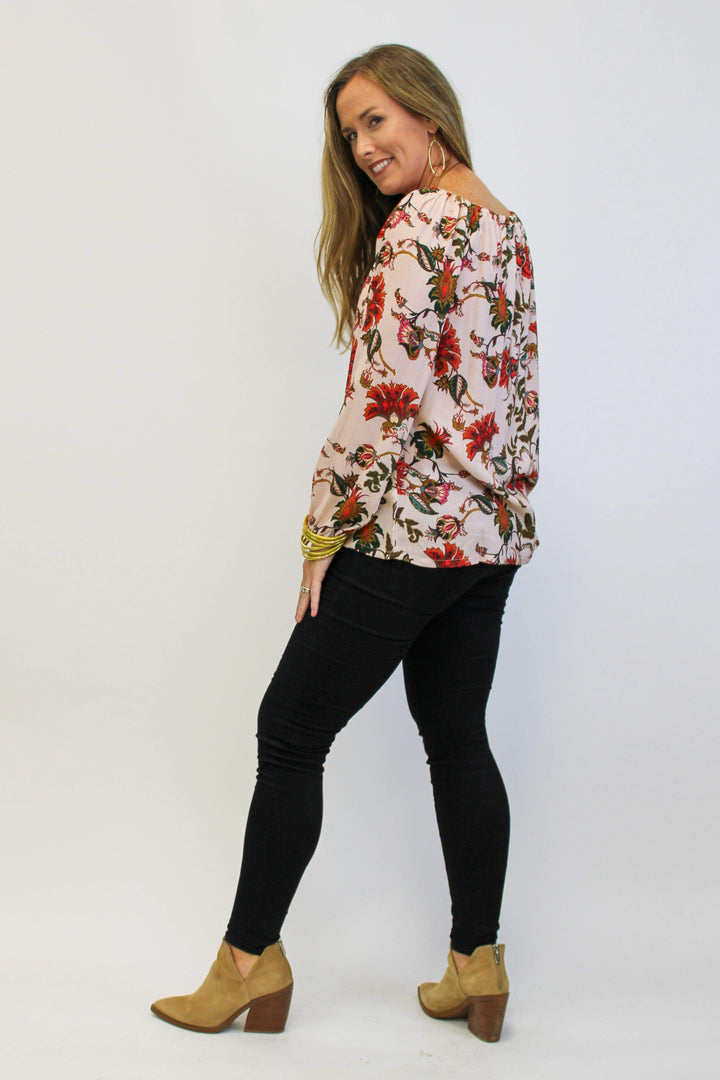 Avani Del Amour TOPS Another Pretty Paisley Adjustable Neckline Tunic