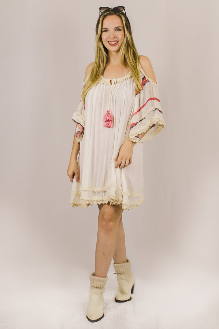 Avani Del Amour TOPS Carefree As Can Be Stripe Flowy Tunic