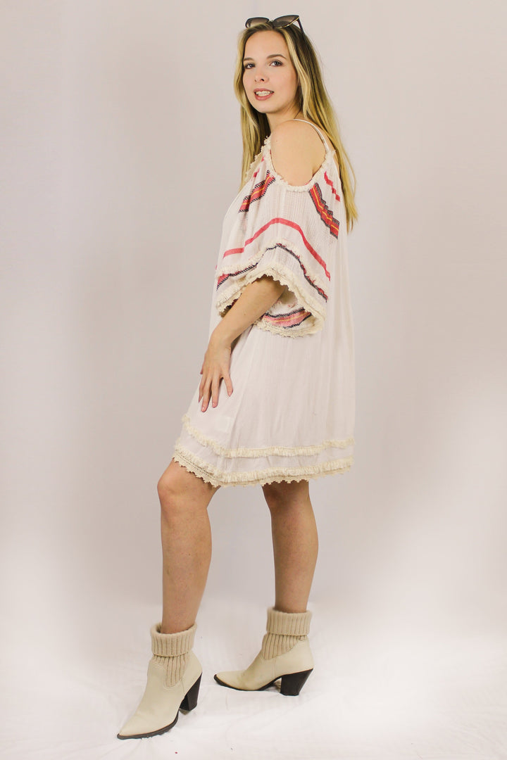 Avani Del Amour TOPS Carefree As Can Be Stripe Flowy Tunic