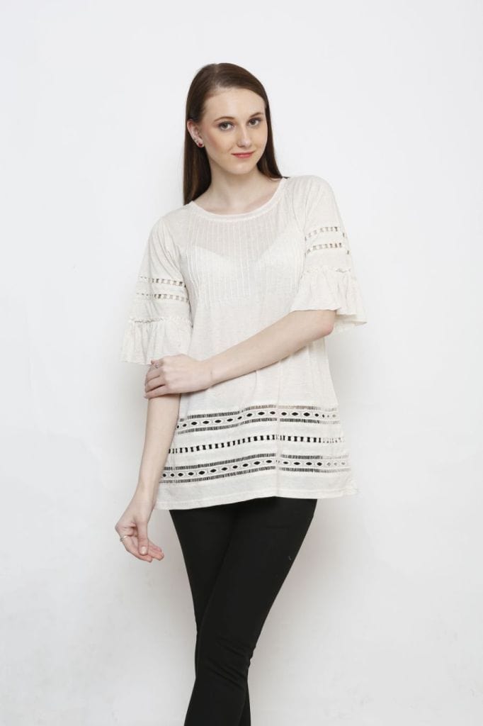 Avani Del Amour TOPS Knockout Knit Embroidered Tunic Dress