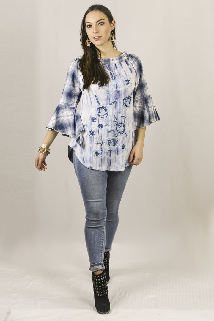 Avani Del Amour TOPS Out Of The Box Reversible Embroidered Blouse